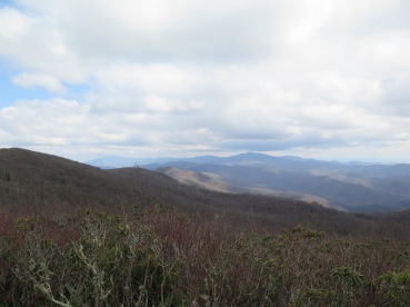 The mountain in the distance is Clingmans Dome. It took one day to walk there from this point.